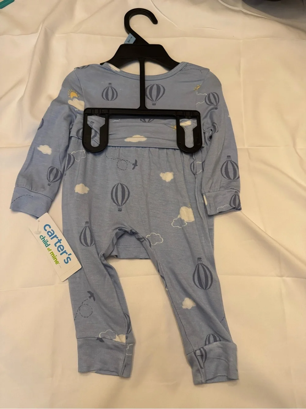 Carter's Blue Hot Air Balloon Baby Pajama Set